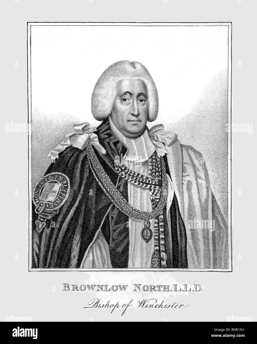 "Brownlow Norden L.L.D., Bischof von Winchester". Schöpfer: Unbekannt. Stockfoto