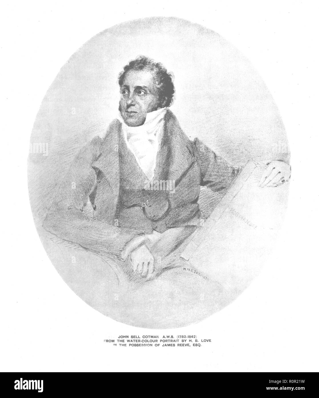 'John Sell Cotman A.W.S. (1782-1842)". Schöpfer: Unbekannt. Stockfoto