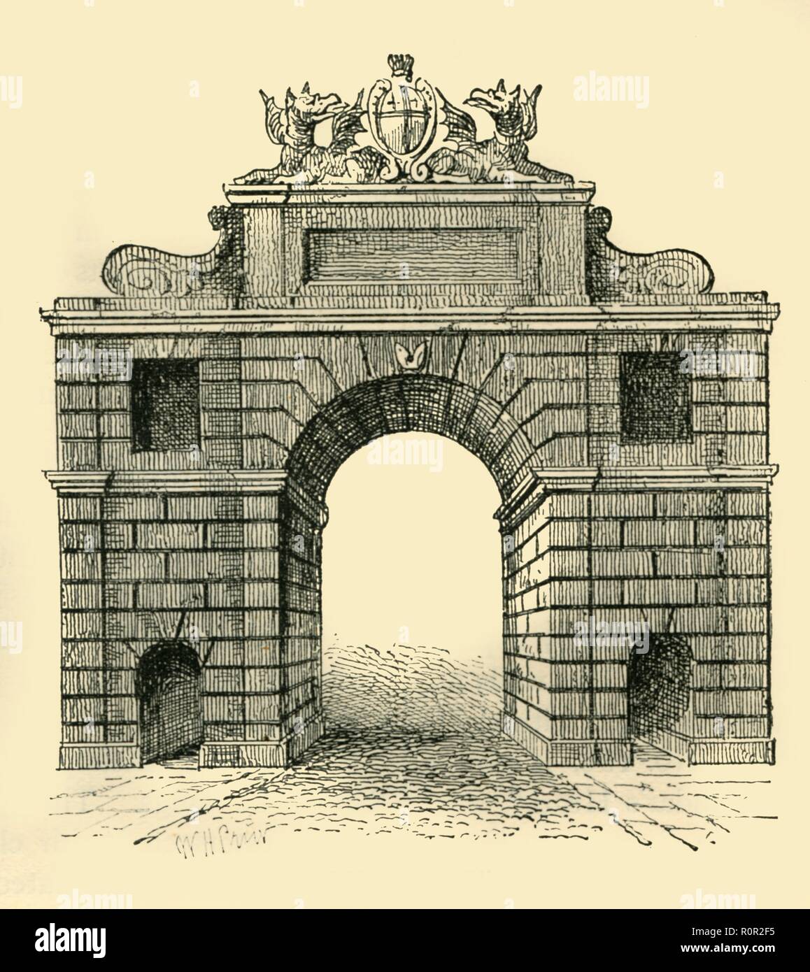 "Bishopsgate', (c 1872). Schöpfer: Unbekannt. Stockfoto