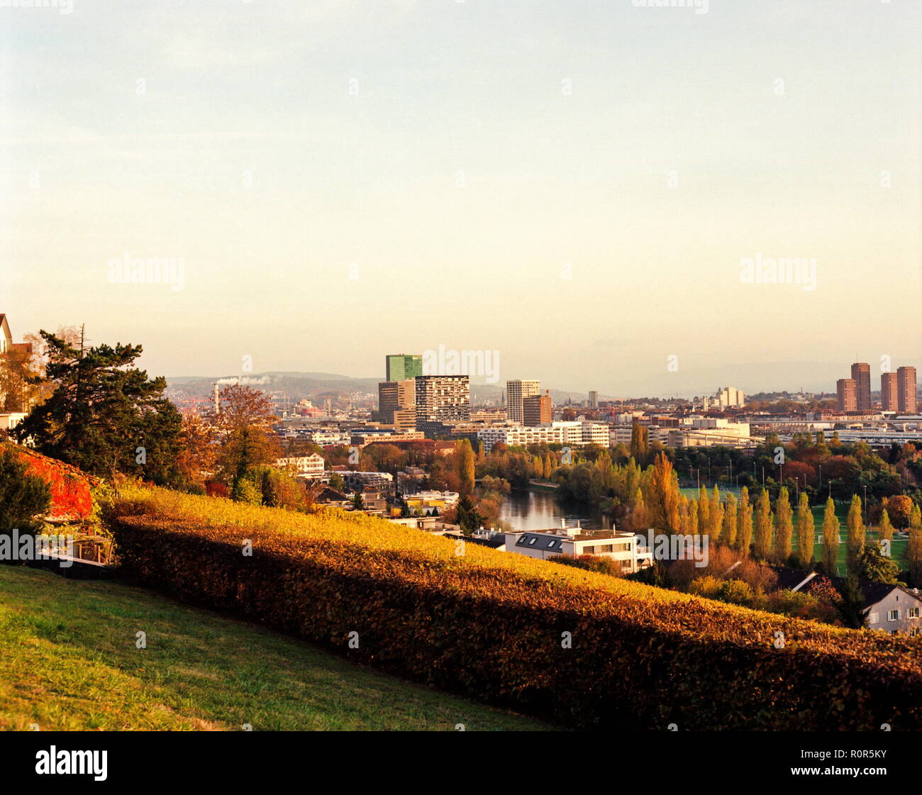 Stadt Vista im Herbst Stockfoto