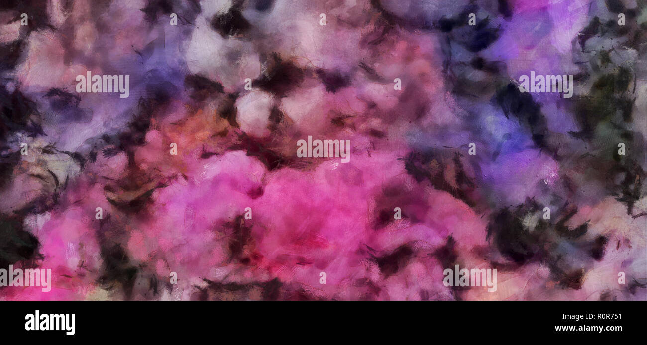 Kreative abstrakte Malerei Hintergrund in Öl. Texturierte Pinselstriche von Farbe. Bunte Design Pattern. Künstlerische Zeichnung grunge Textur. Aquarell mi Stockfoto