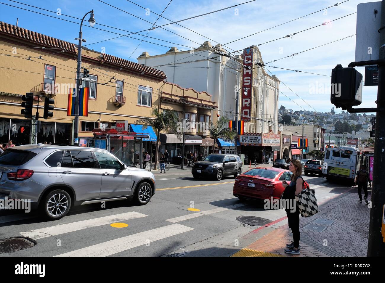 Iconic Castro Theater, im Castro Street, im Castro District, San Francisco, Kalifornien. Stockfoto