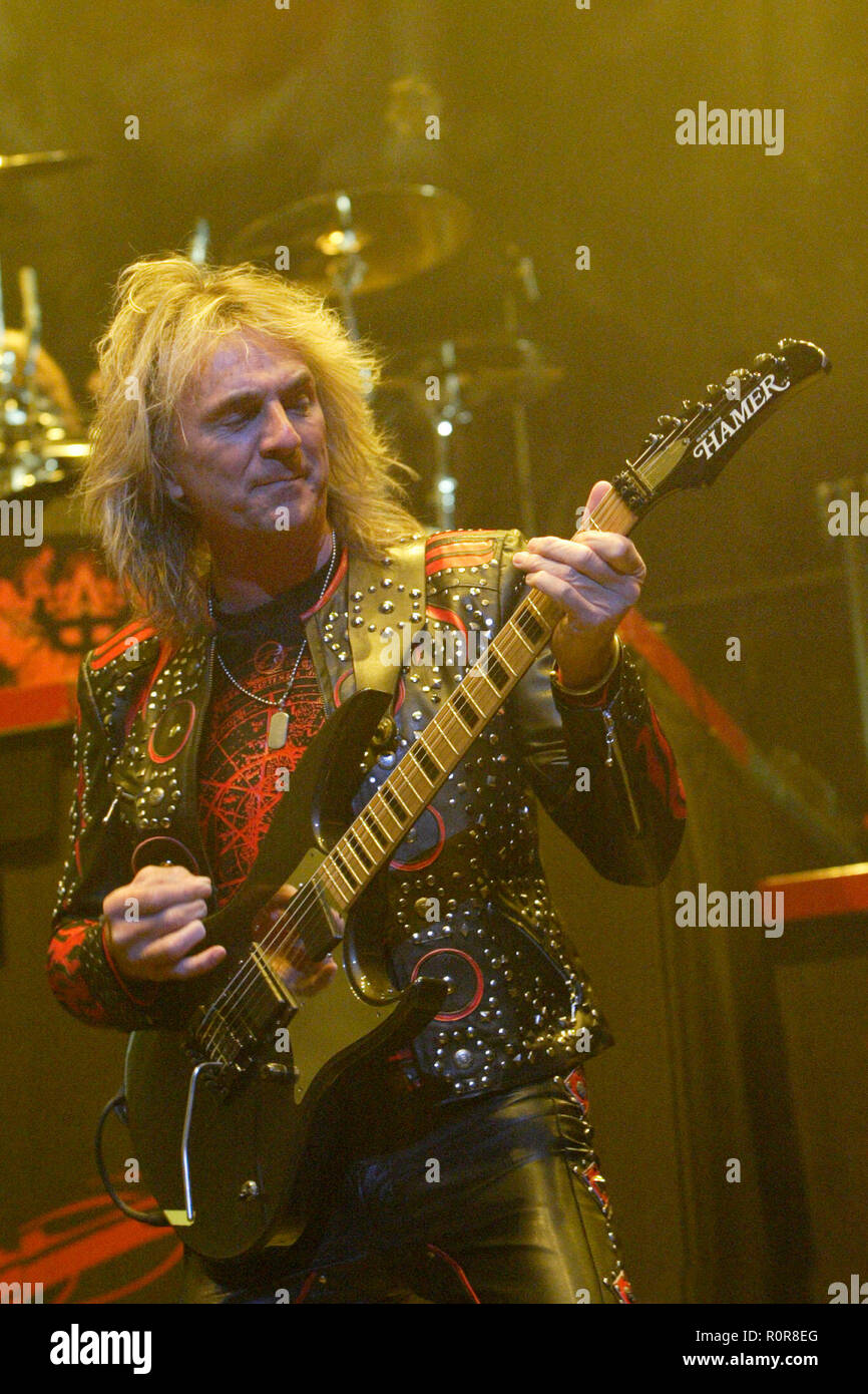 Glenn Tipton Judas Priest live in Konzert in der Acer Arena. Sydney, Australien. 13.09.08. Stockfoto