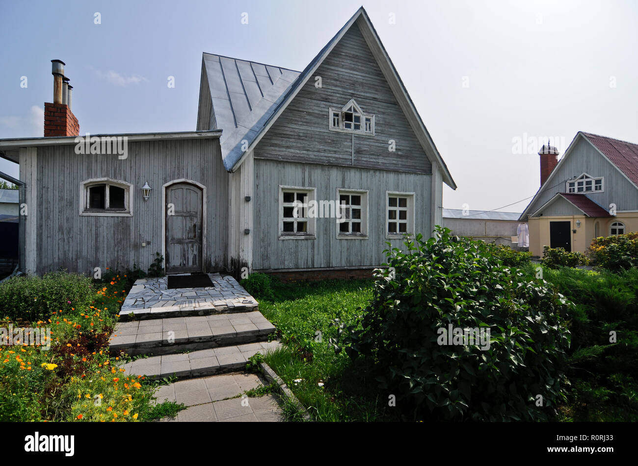 Traditionelle Datscha (Russische Country House). Wladimir, Russland Stockfoto