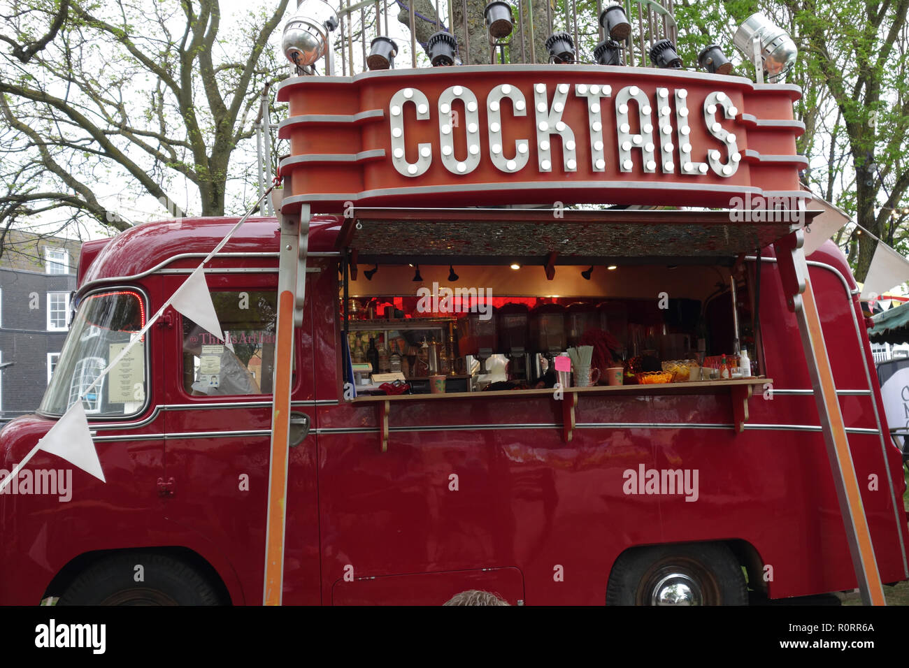 Foodtrucks am Brighton Fringe Festival, Brighton, Großbritannien Stockfoto