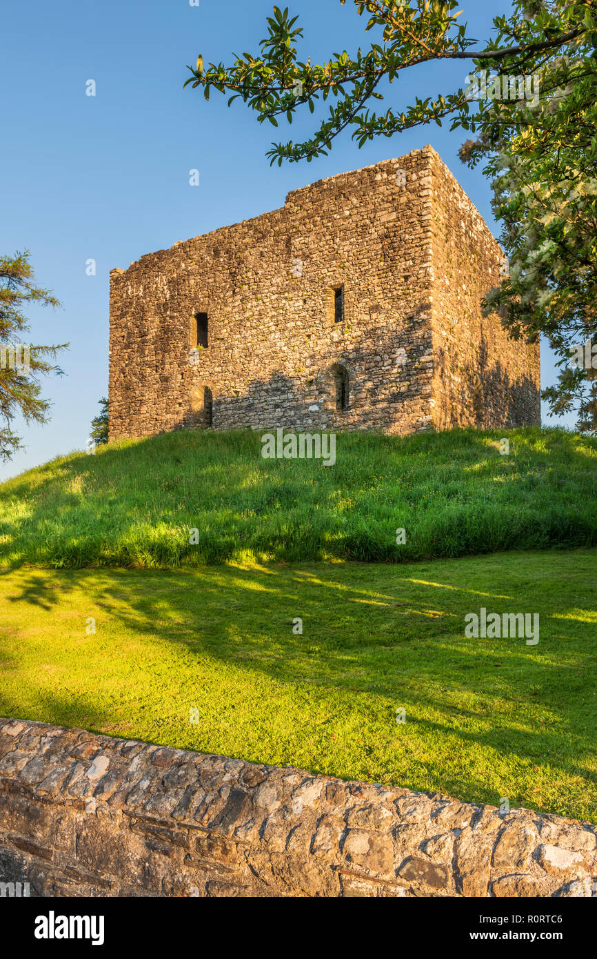 Lydford Castle ist eine mittelalterliche Burg in der kleinen Devonshire Stadt Lydford. Stockfoto