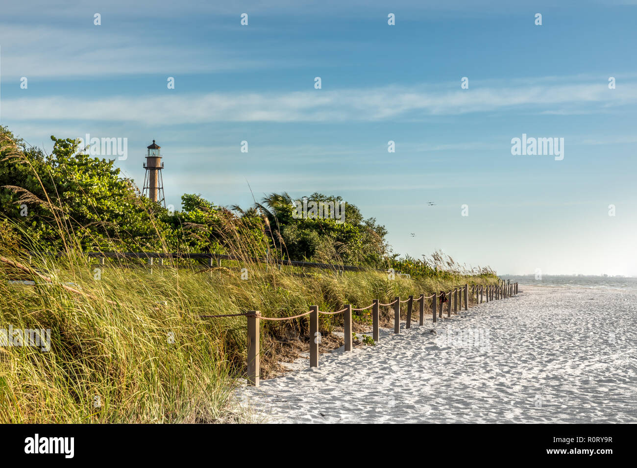 Leuchtturm auf Sanibel Island, Florida Stockfoto