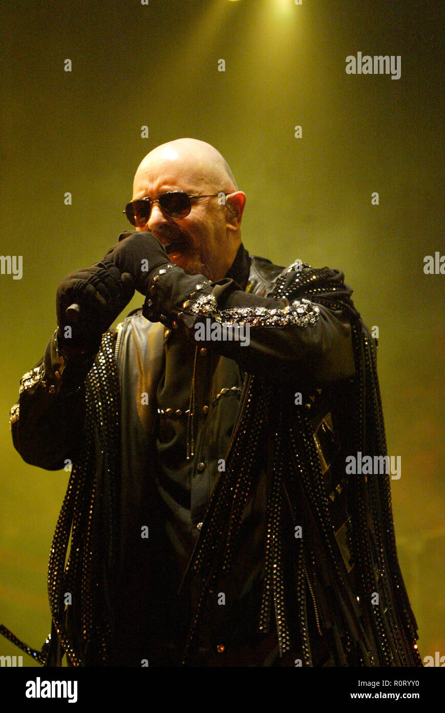 Rob Halford Judas Priest live in Konzert in der Acer Arena. Sydney, Australien. 13.09.08. Stockfoto