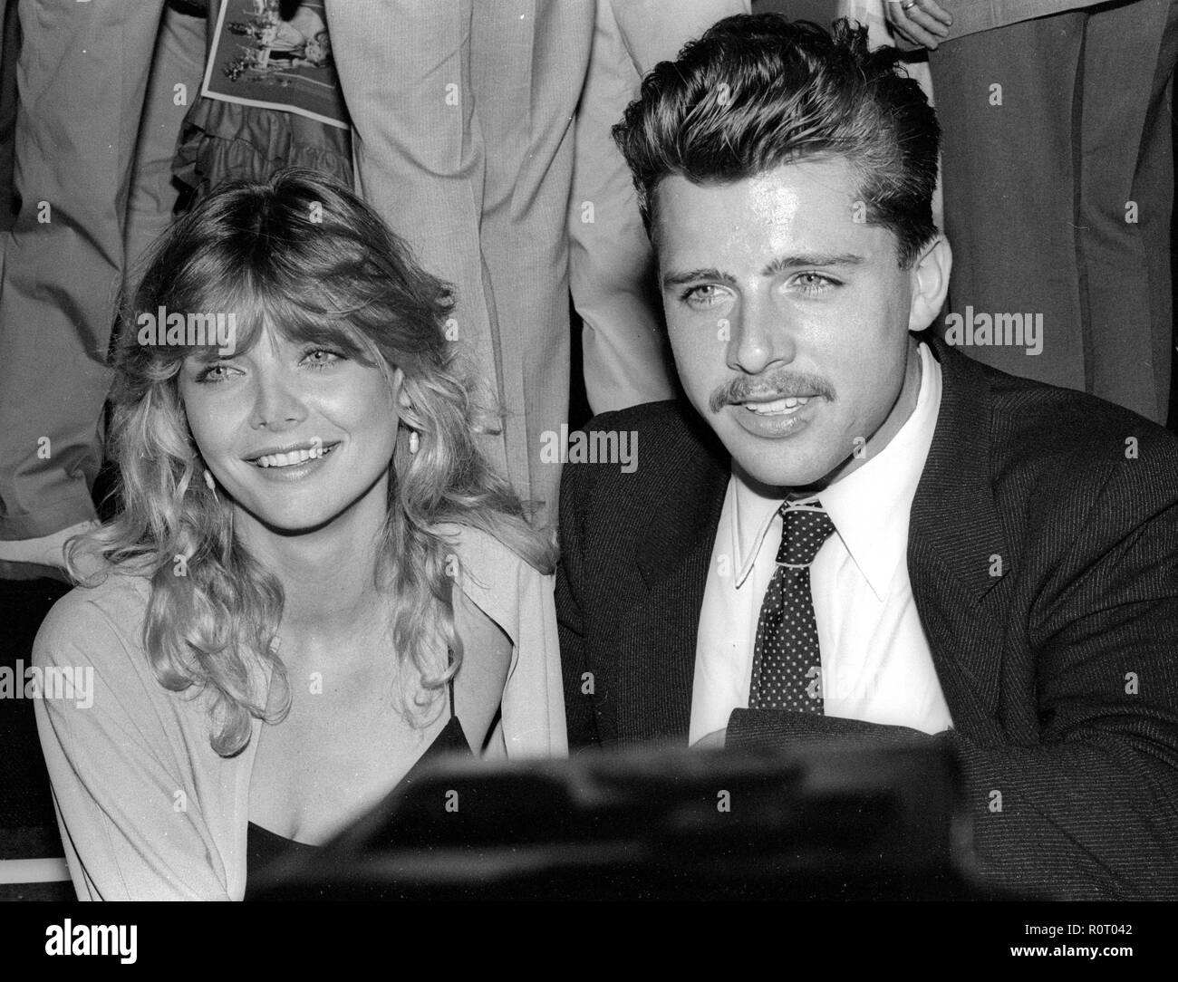 Michelle Pfeiffer und Maxwell Caulfield Eröffnung 1982 von Fett 2 Foto von Adam Schädel/PHOTOlink/MediaPunch Stockfoto