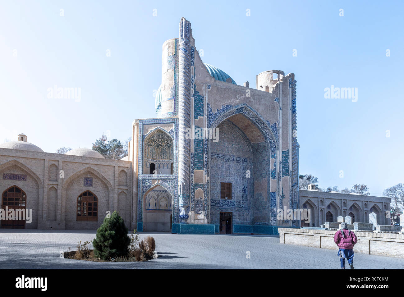 Die Grüne Moschee (Masjid Sabz), Balkh Stadt, Provinz Balkh im Norden Afghanistans Stockfoto