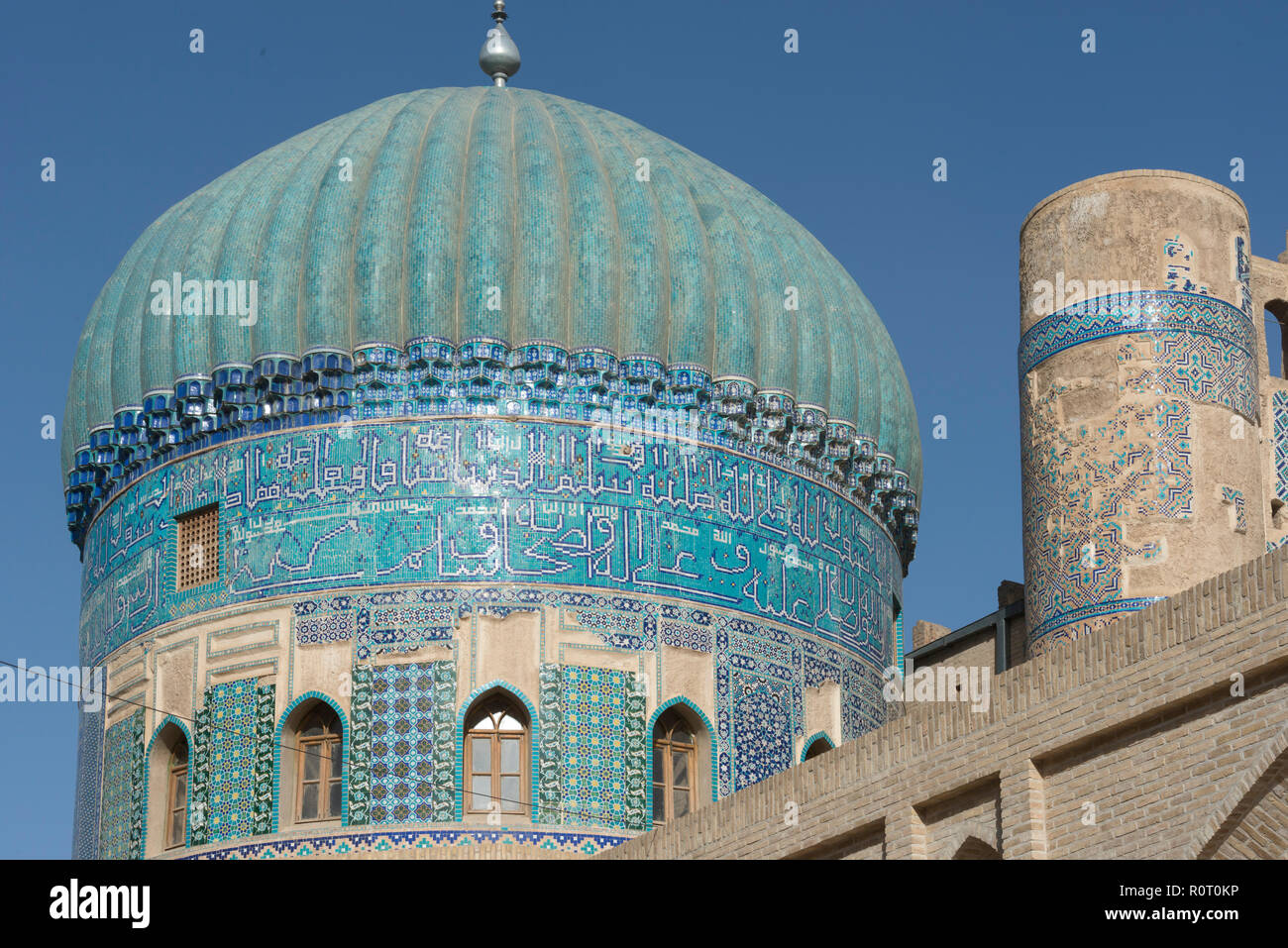 Die Grüne Moschee (Masjid Sabz), Balkh Stadt, Provinz Balkh im Norden Afghanistans Stockfoto