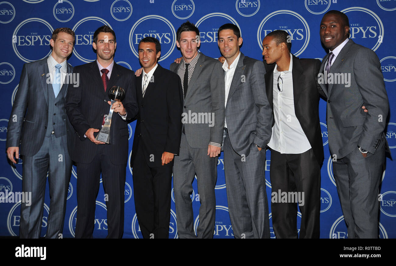 - ESPY Awards 2009 im Nokia Theater in Los Angeles. - US SoccerTeam 55. jpgUS SoccerTeam 55 Veranstaltung in Hollywood Life-Californ Stockfoto