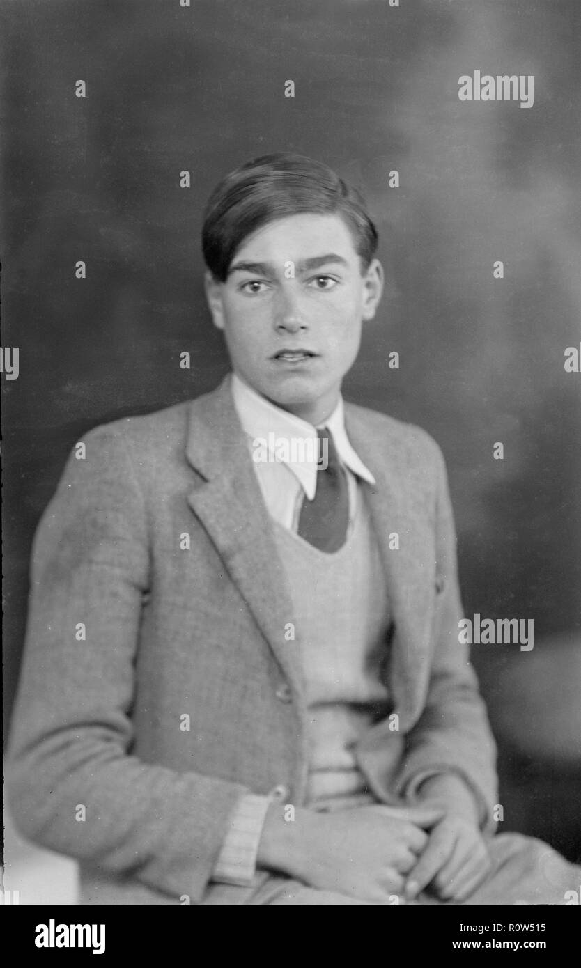 Porträt eines Mannes, c 1935. Schöpfer: Kirk & Söhne von Cowes. Stockfoto