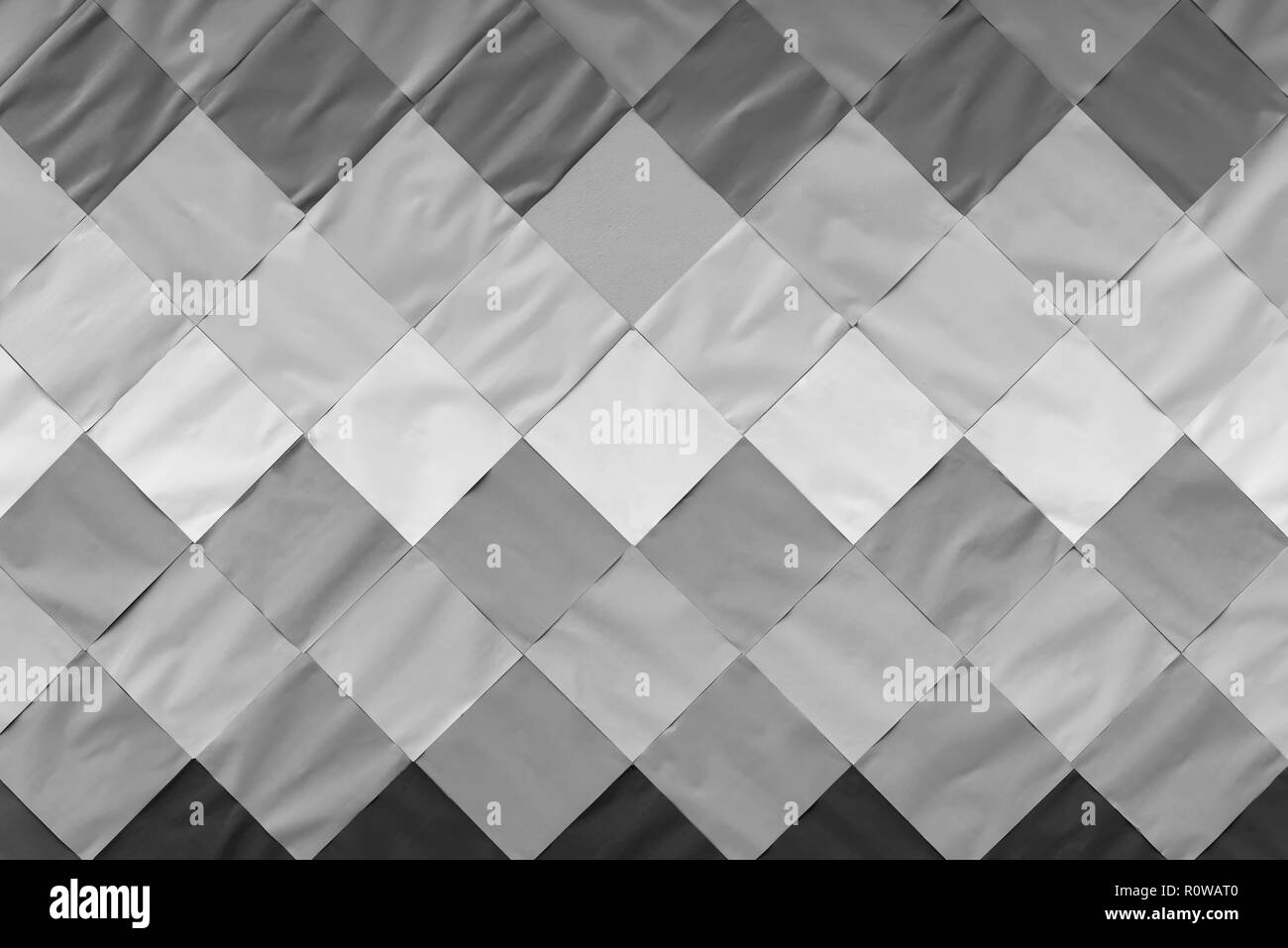 Zusammenfassung Hintergrund Von Weissen Grauen Und Schwarzen Papier Muster Dekoration An Der Wand Quadratische Form Tapete Bild Zum Text Nachricht Hinzufugen Hintergrund Fur De Stockfotografie Alamy