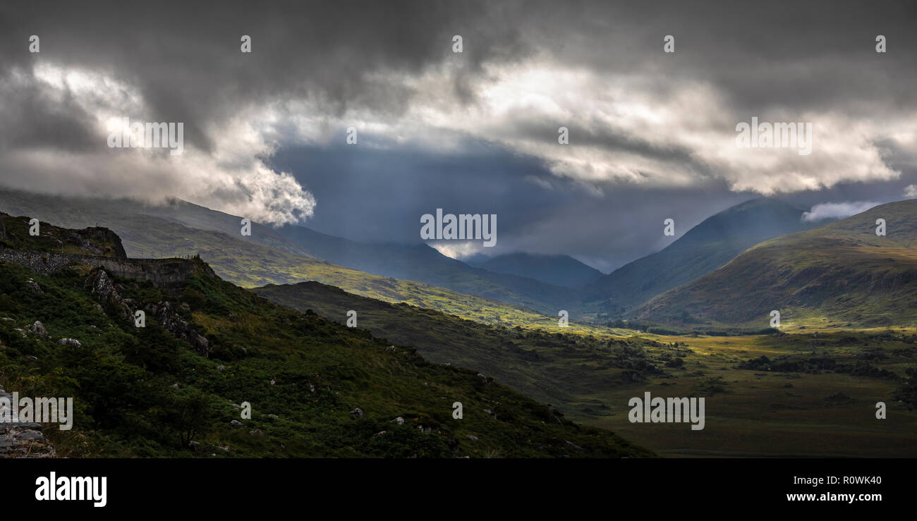 Blick auf den Ring of Kerry, Molls Gap, Irland, Europa Stockfoto