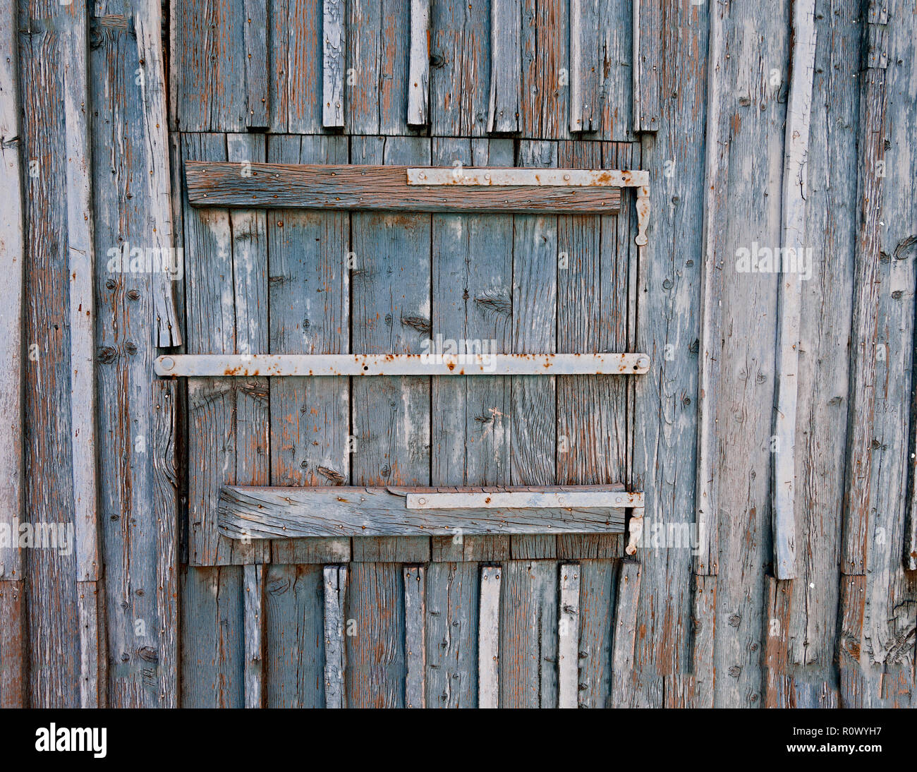 Holz- Fenster. Fenster im Alter von abstrakten Textur. Extreme Close-up. Stock Bild Stockfoto