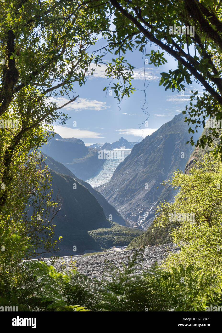 Fox Glacier, Neuseeland Stockfoto