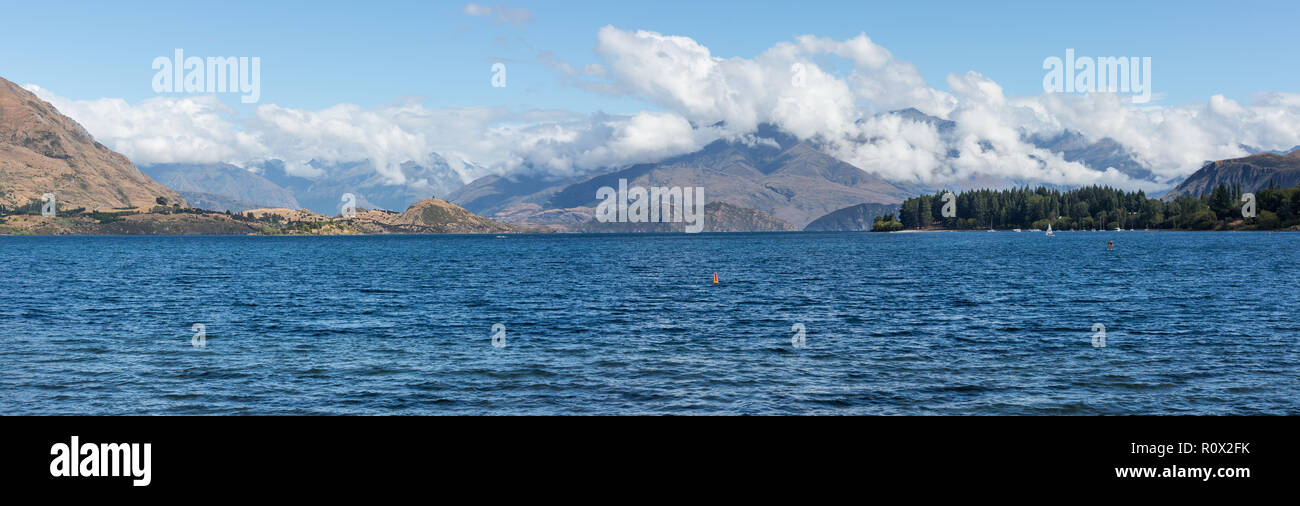 Lake Wanaka von Roy's Bay Stockfoto
