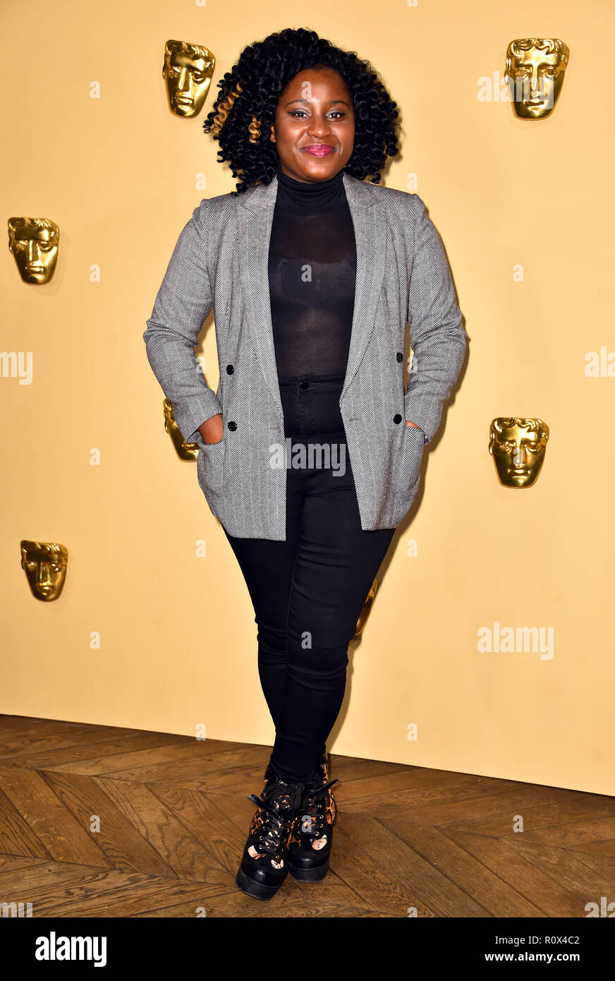 Susie Wokoma Teilnahme an der BAFTA-Durchbruch Brits Feier 2018 Veranstaltung in London. Stockfoto