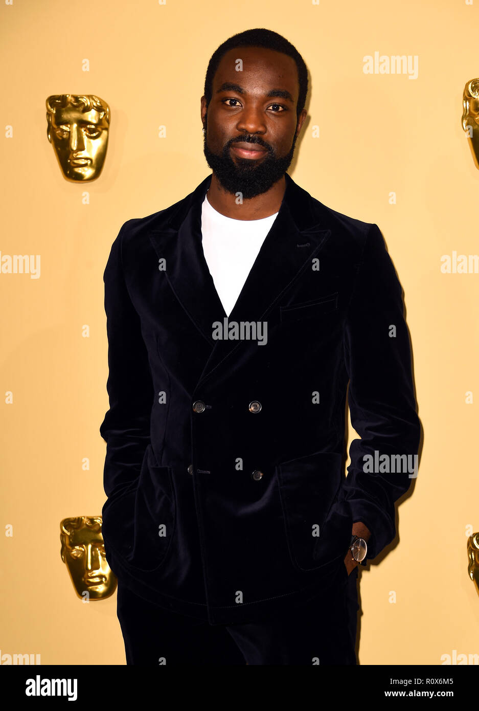 Paapa Essiedu Teilnahme an der BAFTA-Durchbruch Brits Feier 2018, London Stockfoto