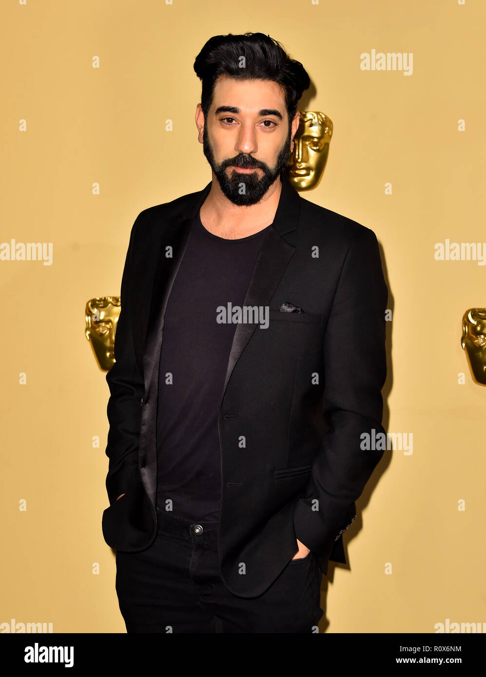 Ray Panthaki Teilnahme an der BAFTA-Durchbruch Brits Feier 2018, London Stockfoto