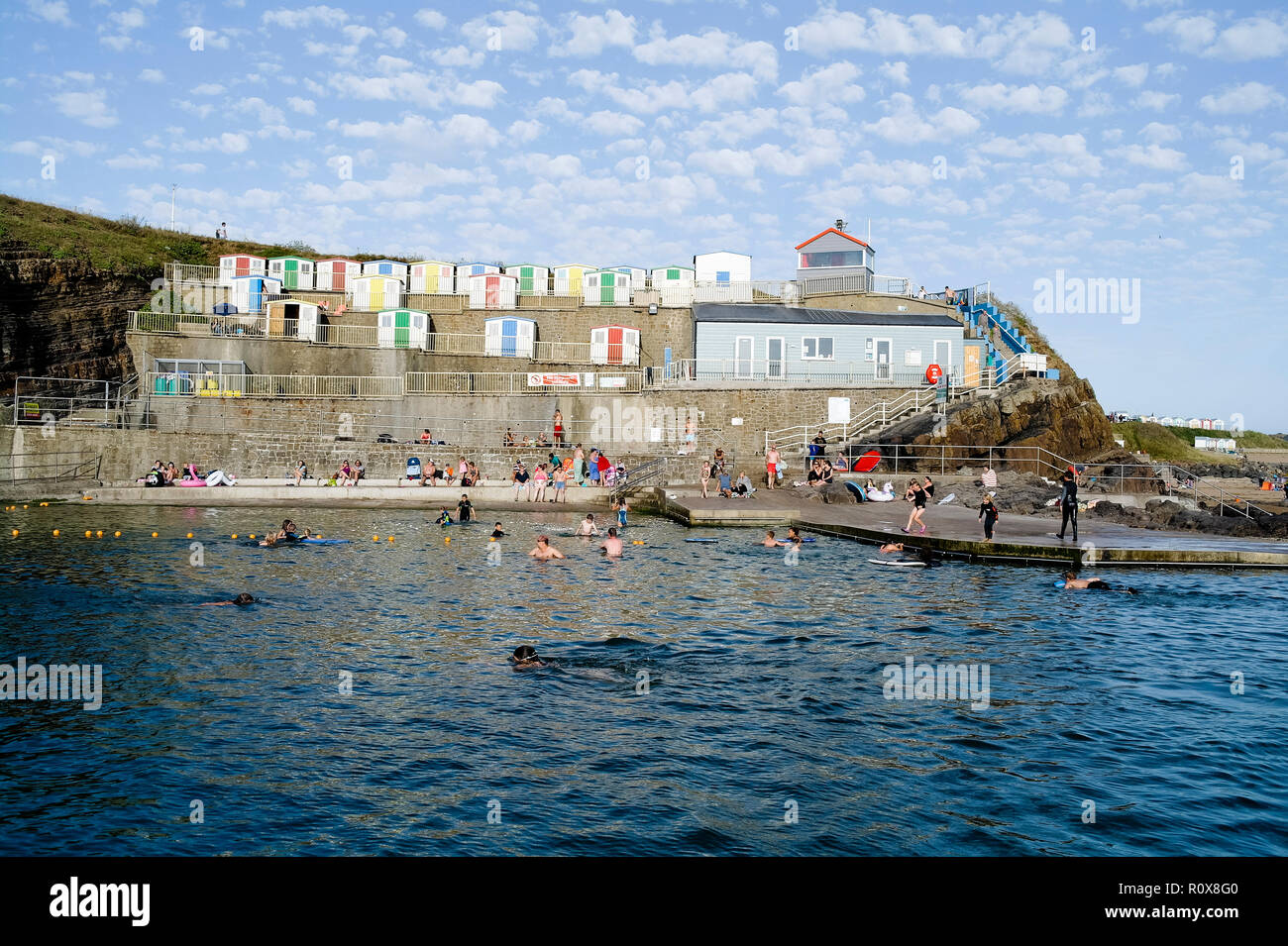 Bude Meer pool Cornwall GROSSBRITANNIEN Stockfoto