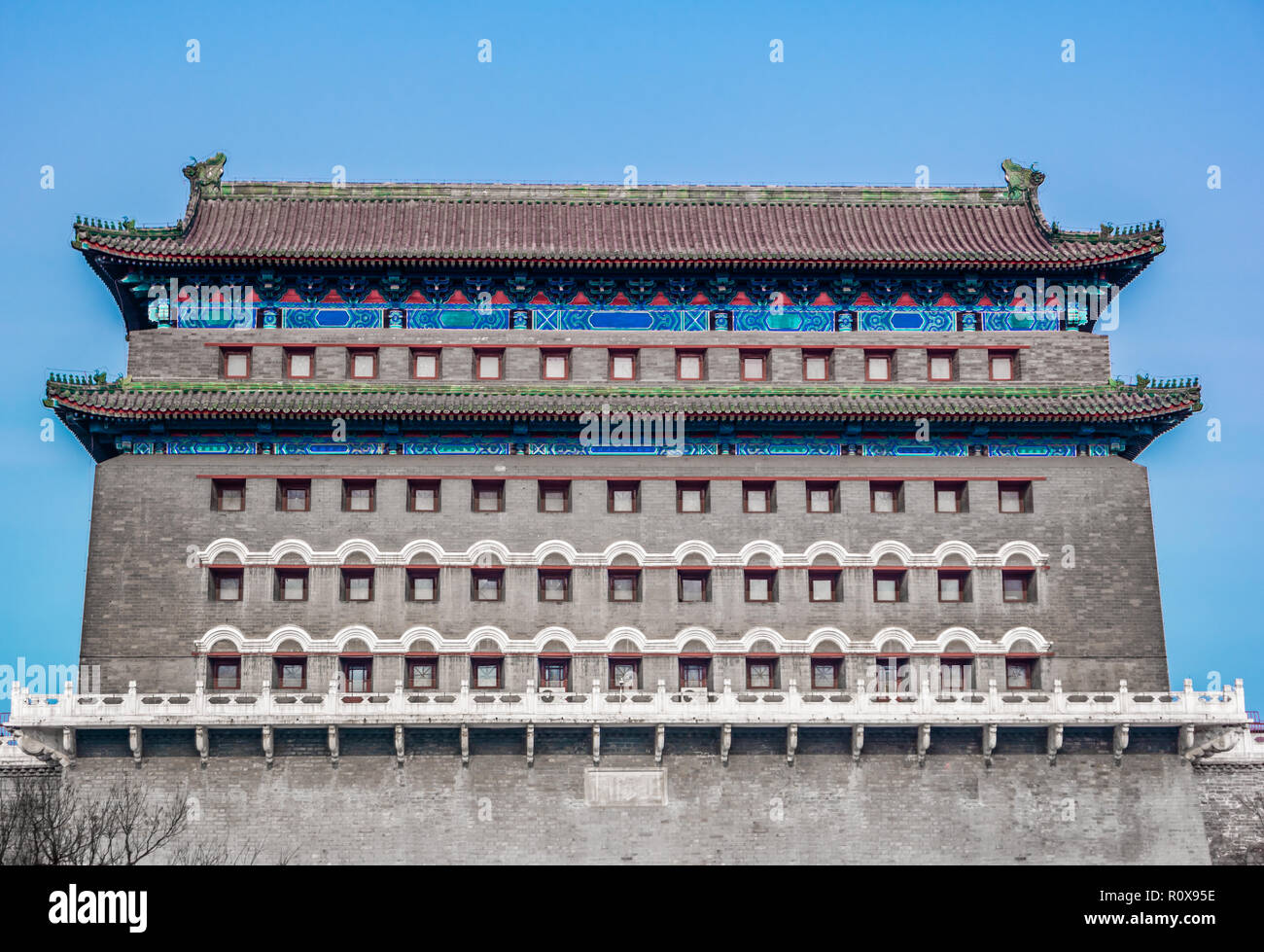 Gate Tower China Peking Osten Tür Pfeil Gebäude Stockfoto