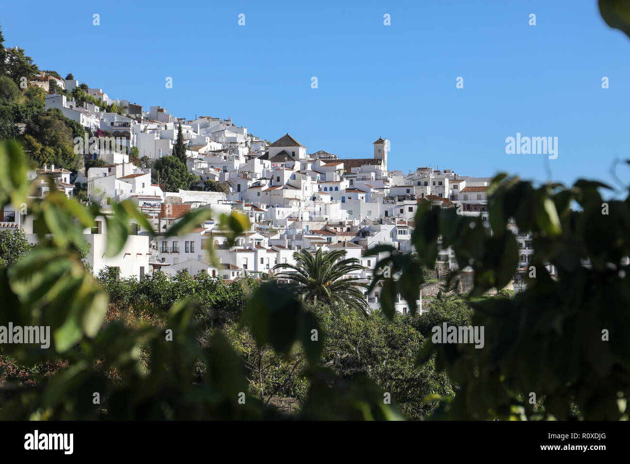 Frigiliana Spanien Stockfoto