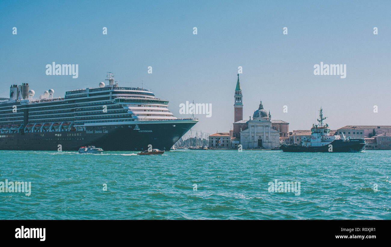 Blick von der Punta della Dogana in Venedig, Italien Stockfoto