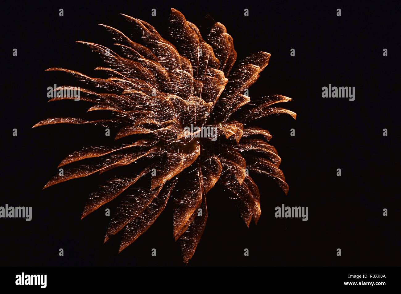 Feuerwerk an der Promenade Maldon, Essex Stockfoto