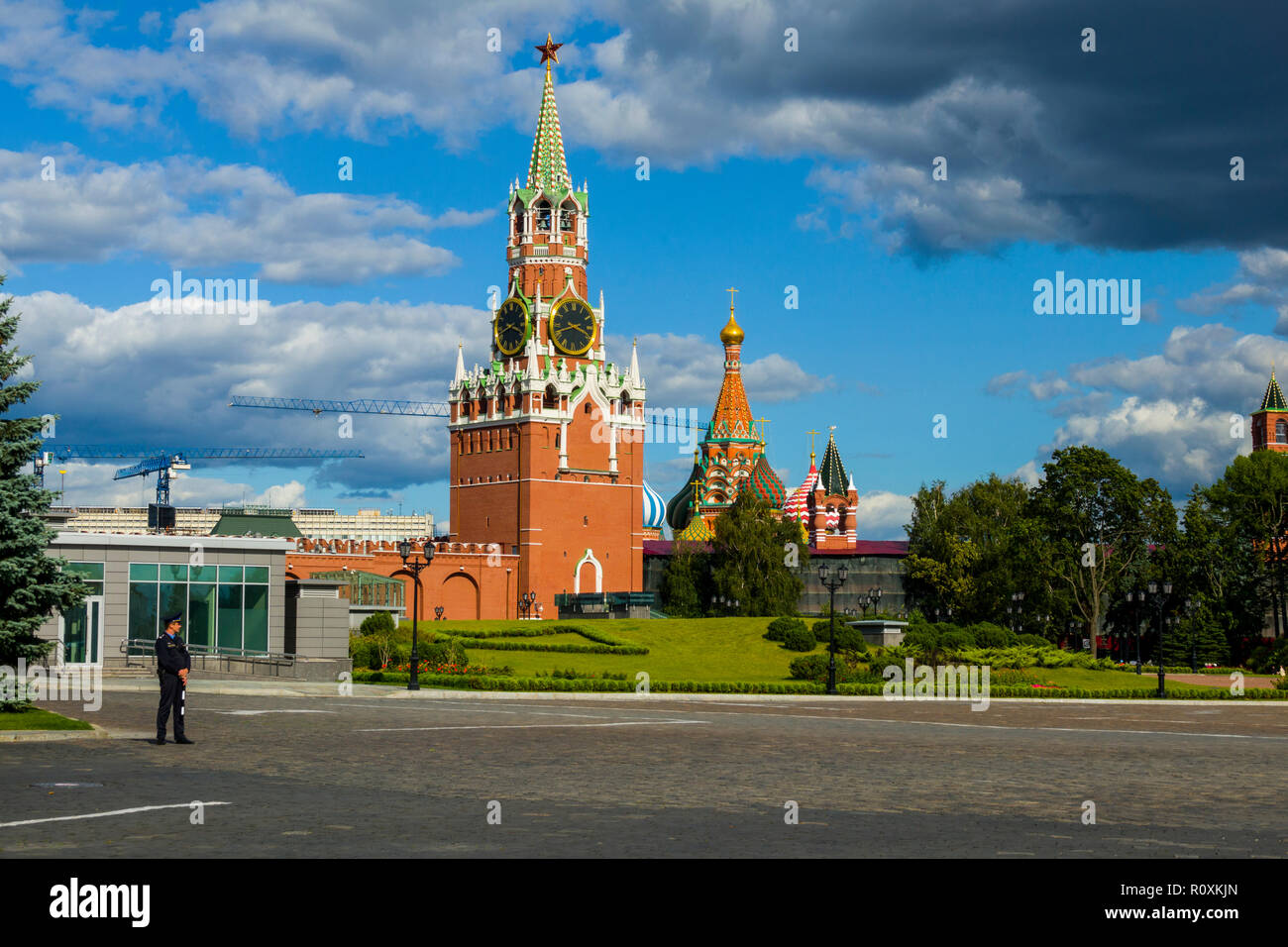 Trinity Tower der Kreml Moskau Russische Moskwa City Hauptstadt Russlands. Der Moskauer Kreml (Russisch: Московский Кремль), auch bekannt als der Kr Stockfoto