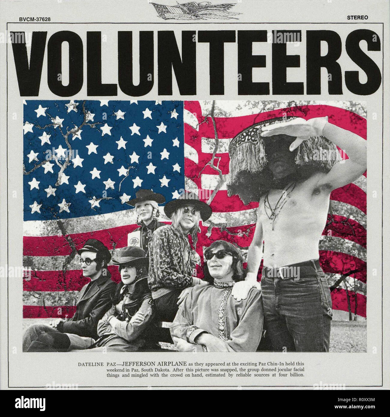 Freiwillige Helfer - Jefferson Airplane - Vintage cover Album Stockfoto