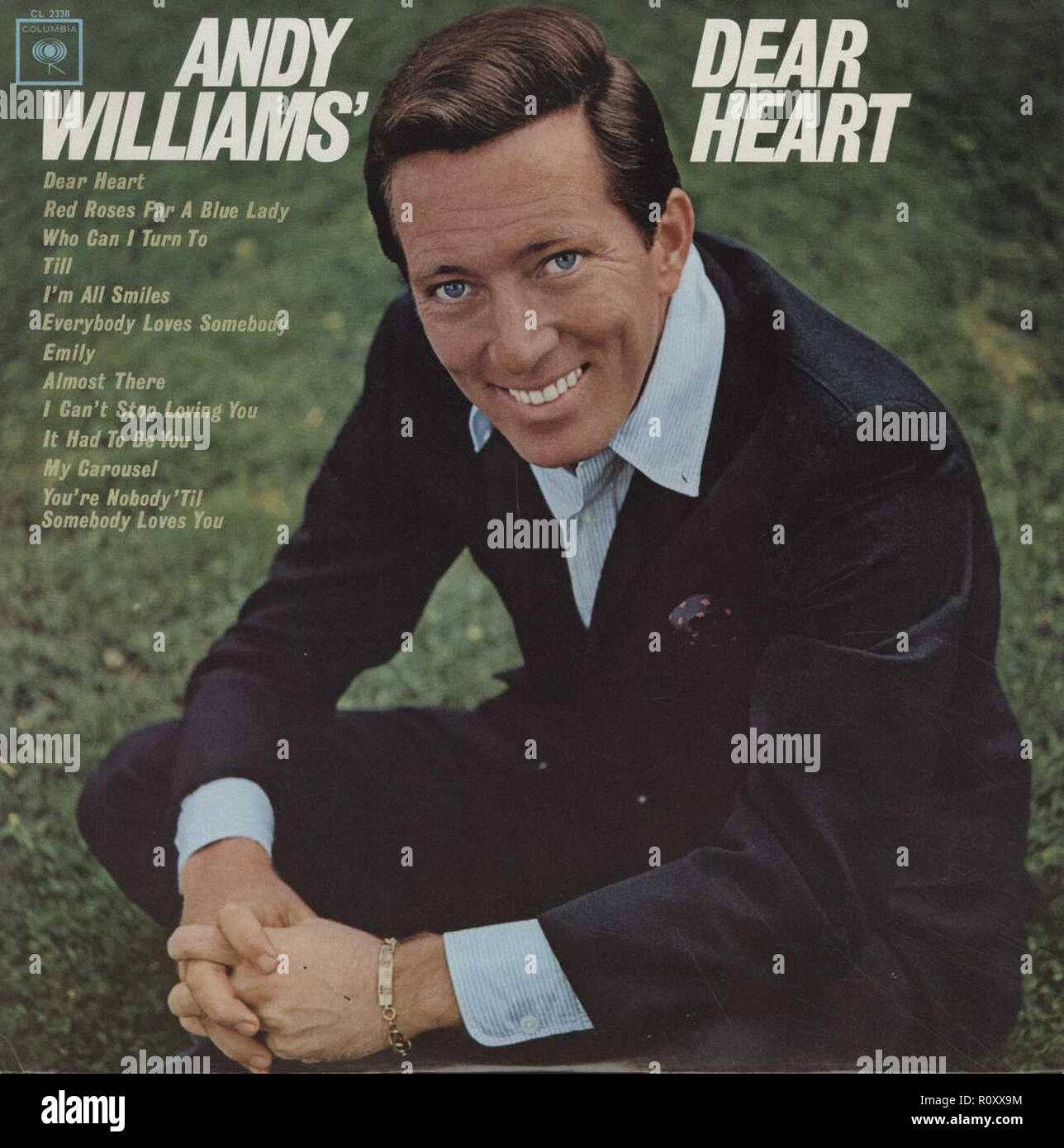 ANDY WILLIAMS - LIEBE HERZ - Vintage cover Album Stockfoto