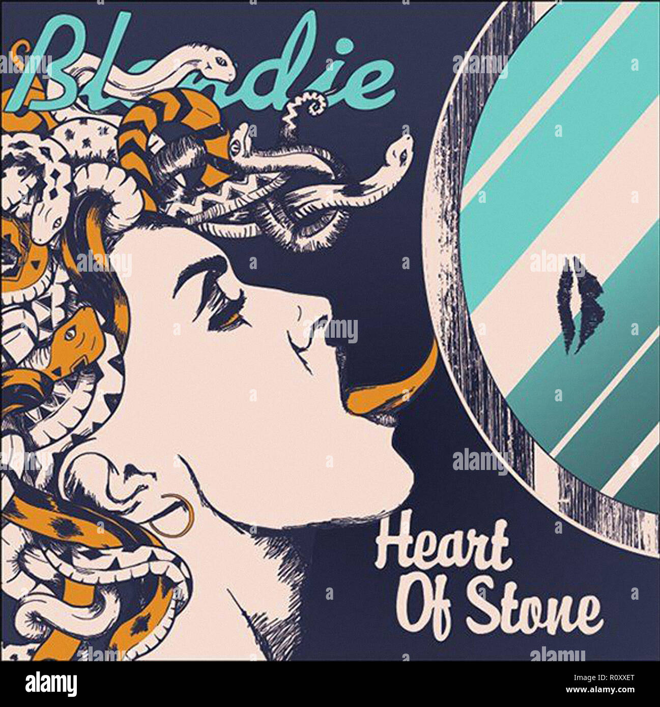 BLONDIE - HERZ AUS STEIN - Vintage cover Album Stockfoto