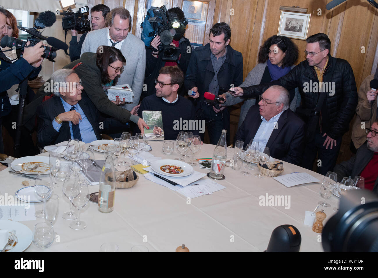 Der Goncourt 2018 Preis für Nicolas Mathieu und ihren Kindern nach ihnen" (Actes Sud). Stockfoto