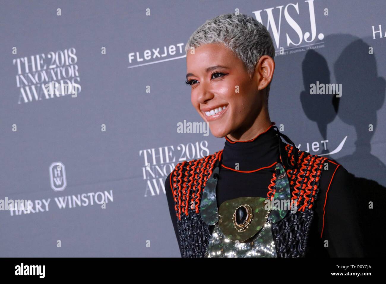 New York, NY, USA. 7 Nov, 2018. Dilone in der Ankunftshalle für Wall Street Journal WSJ Magazine Innovator Awards 2018, Museum für Moderne Kunst (MoMA), New York, NY, 7. November 2018. Credit: Jason Mendez/Everett Collection/Alamy leben Nachrichten Stockfoto