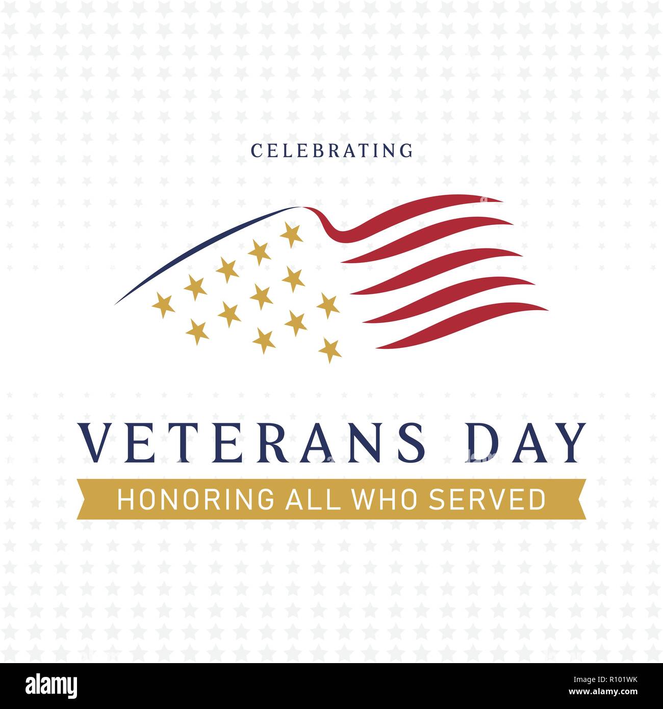 Veterans Day Poster Design Stock Vektor