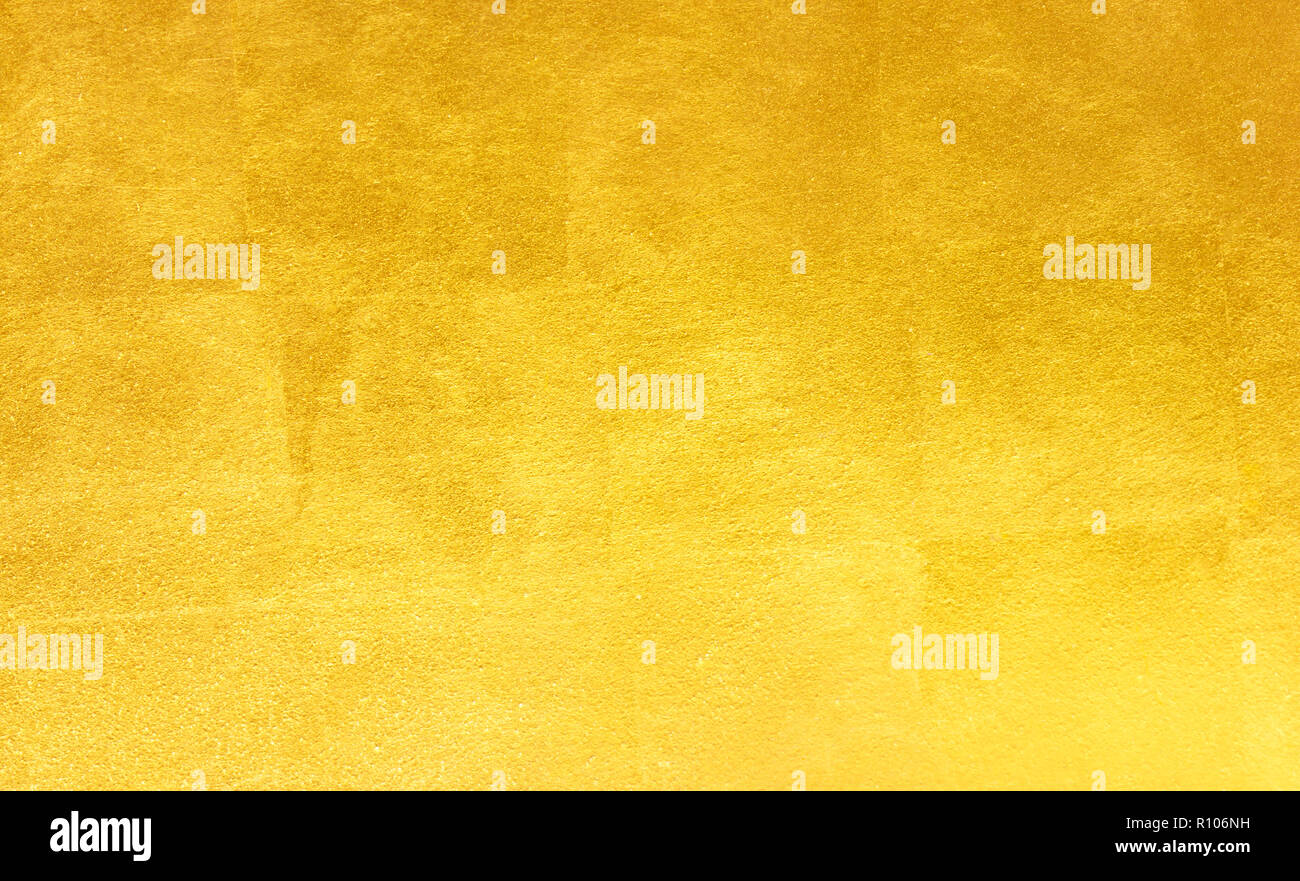 Gold Hintergrund oder Textur und Gradienten Schatten Stockfoto