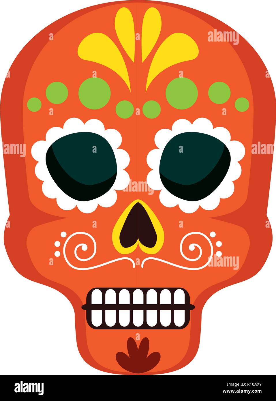 Maske des Santa Tod Vector Illustration Design Stock Vektor
