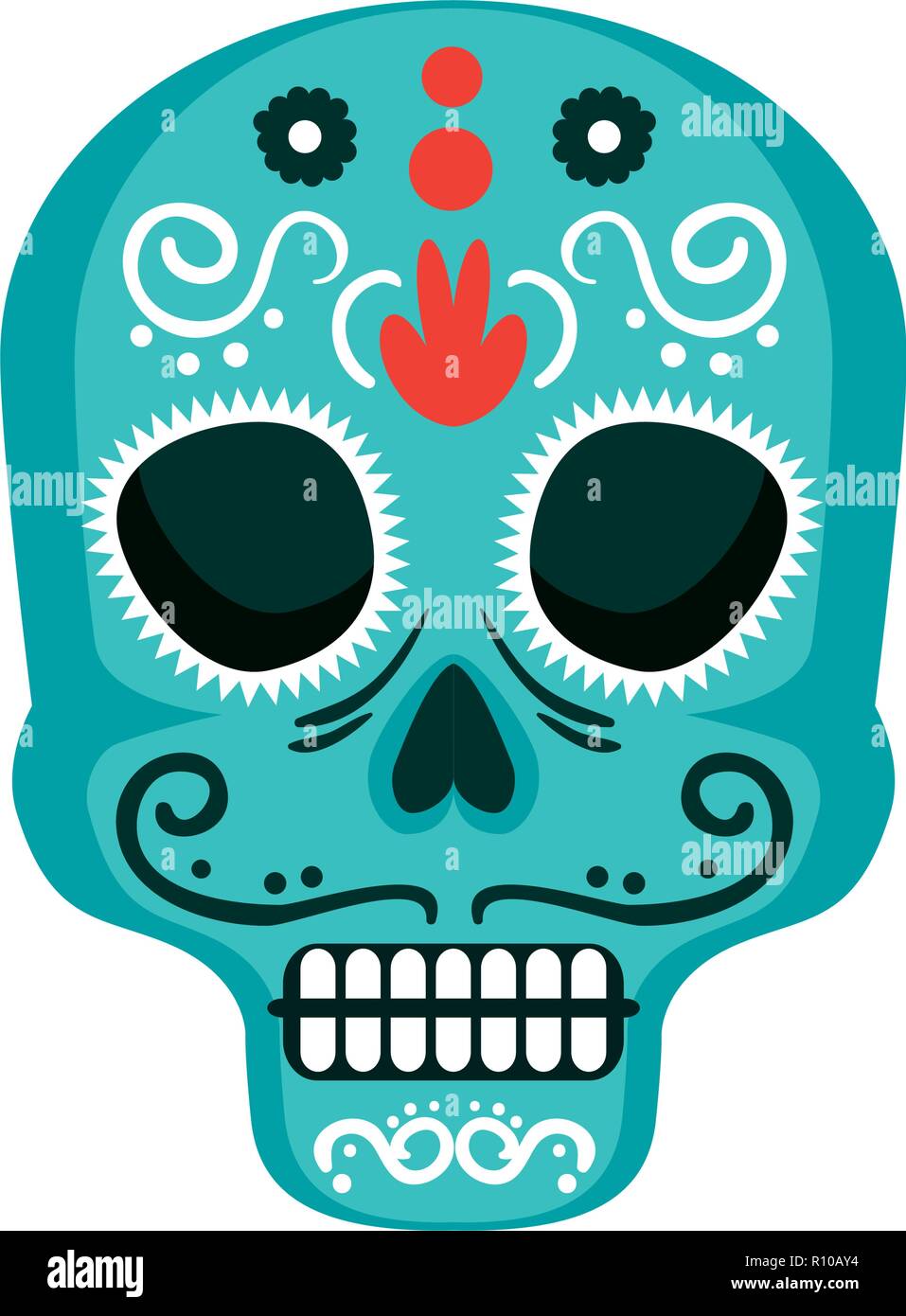 Maske des Santa Tod Vector Illustration Design Stock Vektor