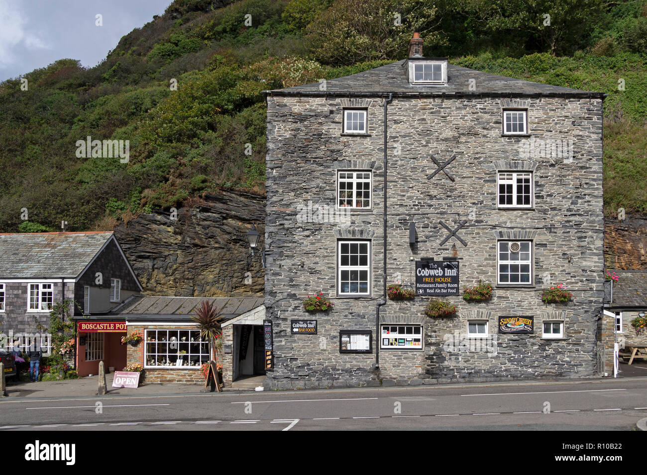 Cobweb Inn, Garfield, Cornwall, England, Großbritannien Stockfoto