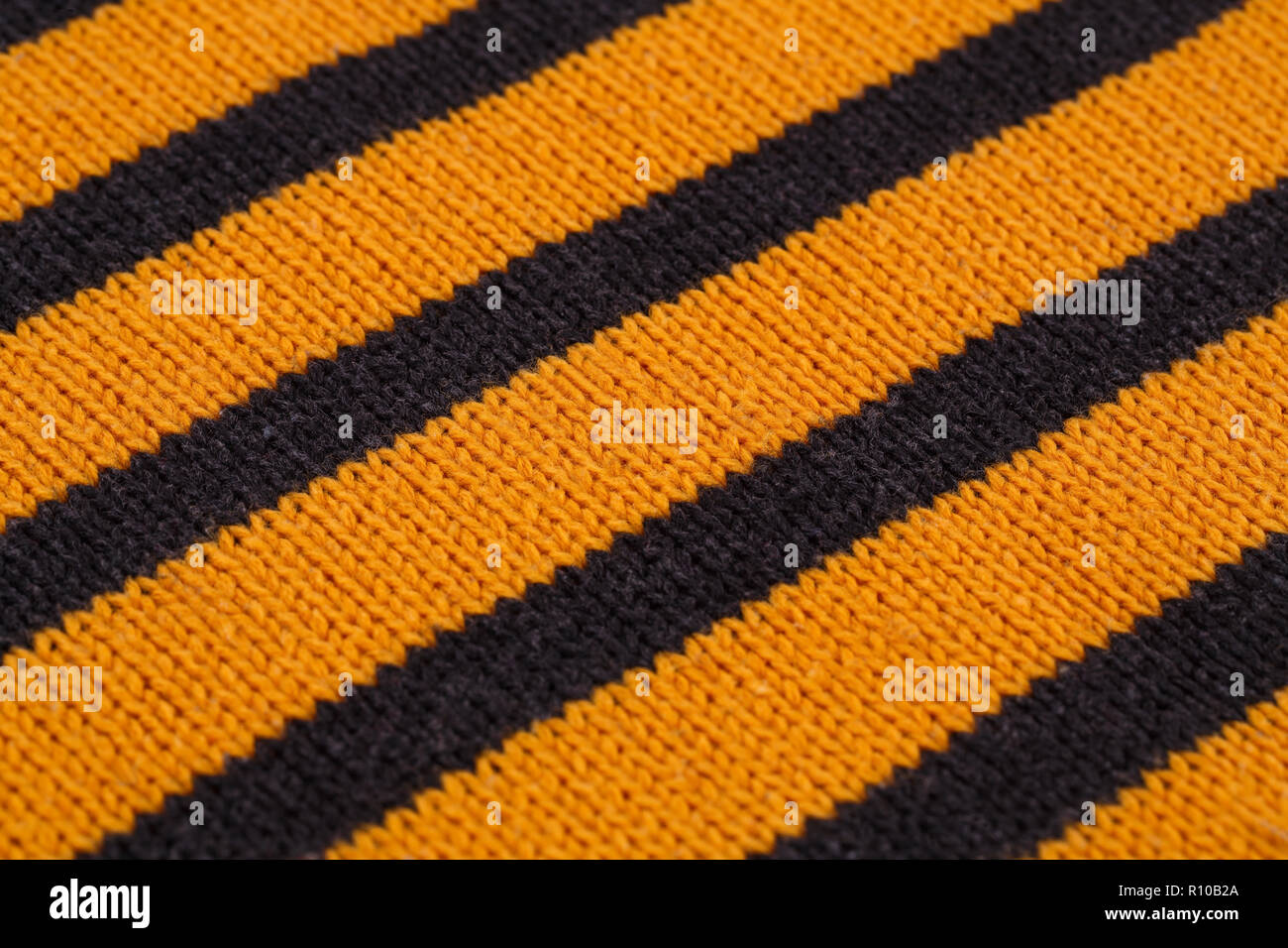 Gestrickte Tuch Closeup Hintergrundbild. Stockfoto