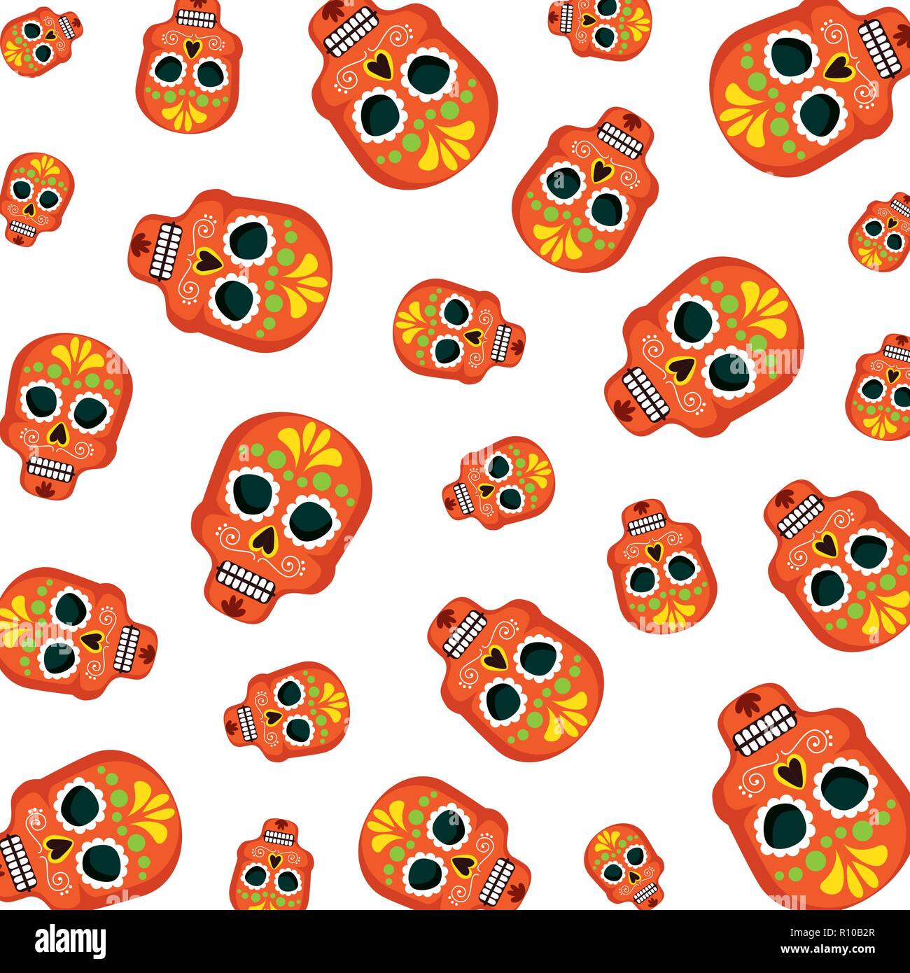 Masken der Santa Tod Muster Vector Illustration Design Stock Vektor