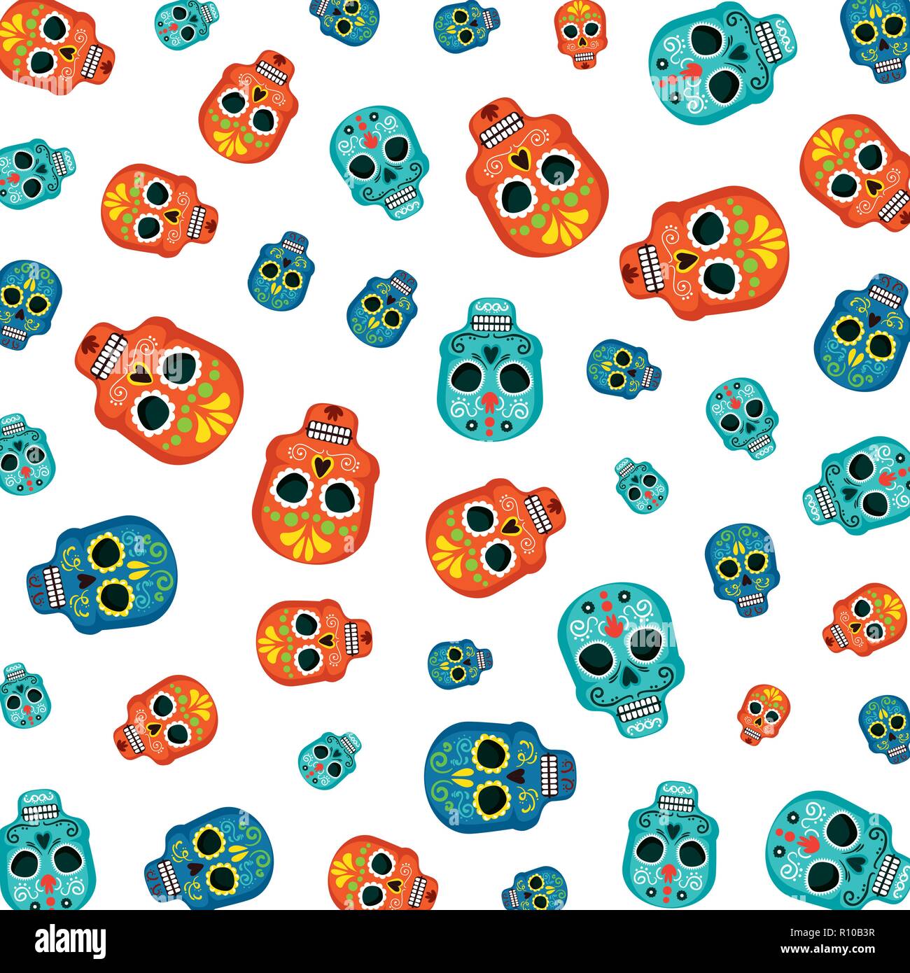 Masken der Santa Tod Muster Vector Illustration Design Stock Vektor