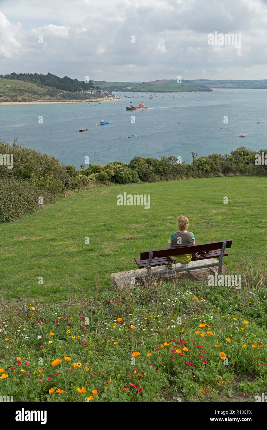 Küste in der Nähe von Padstow, Cornwall, England, Großbritannien Stockfoto