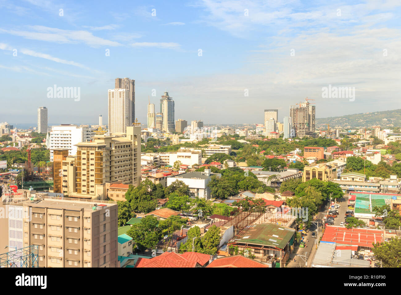 Cebu City View Stockfoto