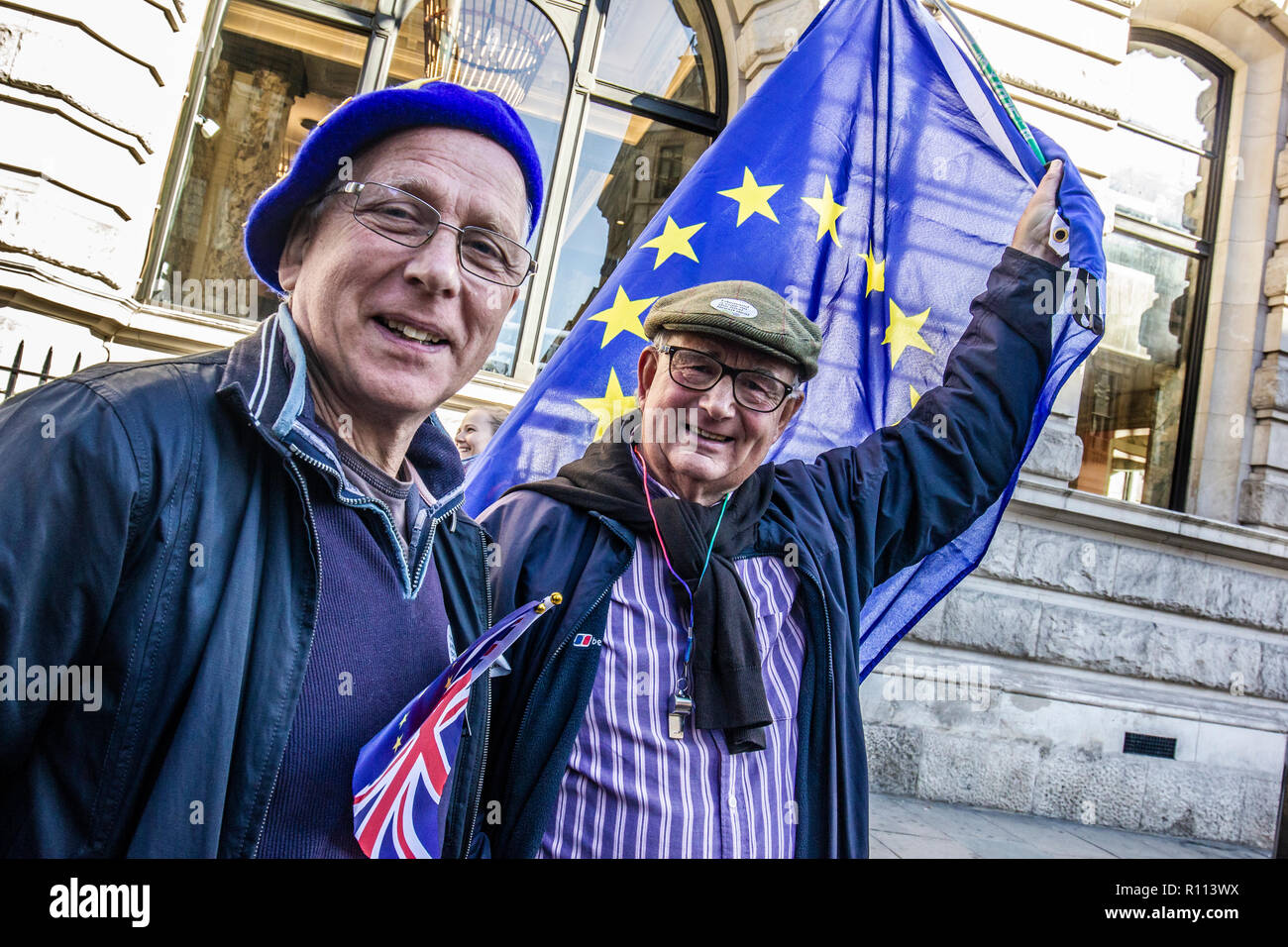 London, Großbritannien. 20. Oktober, 2018. Die Abstimmung März für Neue Brexit Referendum. Stockfoto