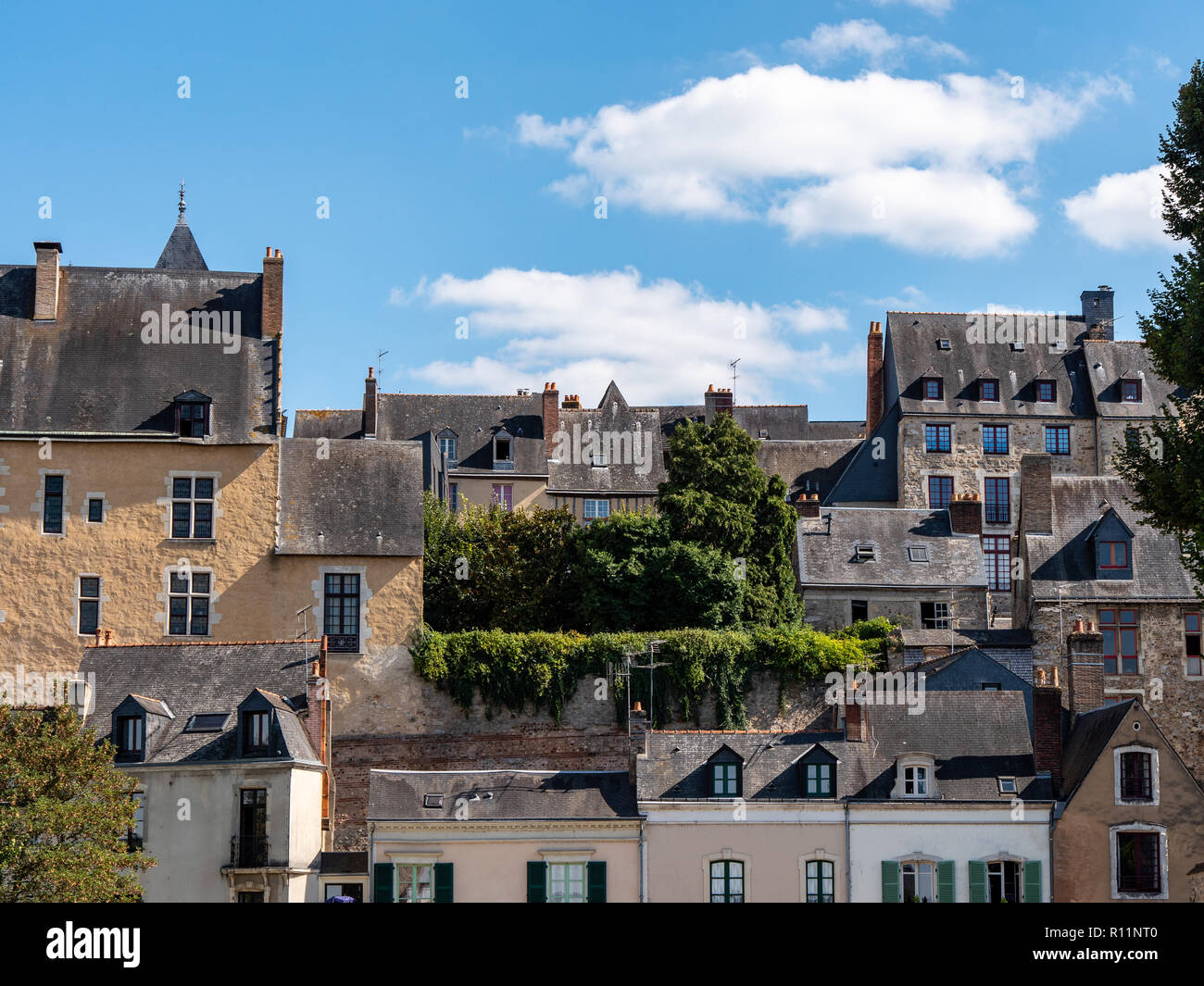 Die plantagenêt Stadt ist dem historischen mittelalterlichen Zentrum der Stadt Le Mans. Le Mans ist eine wichtige Stadt im Westen Frankreichs, im Pays de la Loire r Stockfoto