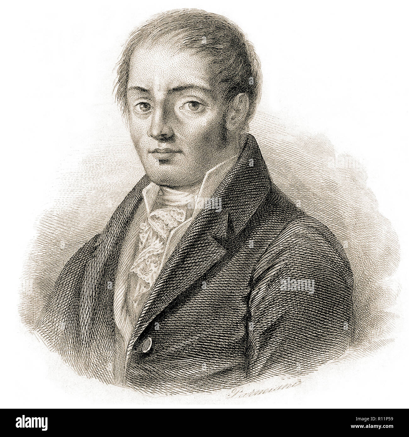 Francesco Mario Pagano, (Brienza, 8. Dezember 1748 - Neapel, 29. Oktober 1799) war ein italienischer Jurist, Philosoph, Politiker und Dramatiker. Er war einer der größten Vertreter der Italienischen Aufklärung und ein Vorläufer des Positivismus, Stockfoto