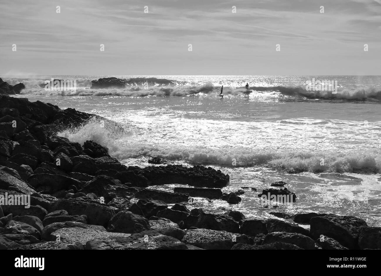 Praia do ingrina im Winter Stockfoto